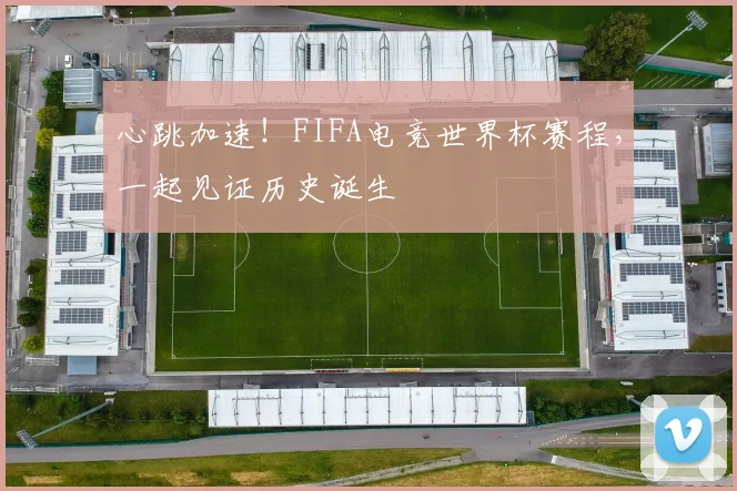 心跳加速!FIFA电竞世界杯赛程,一起见证历史诞生